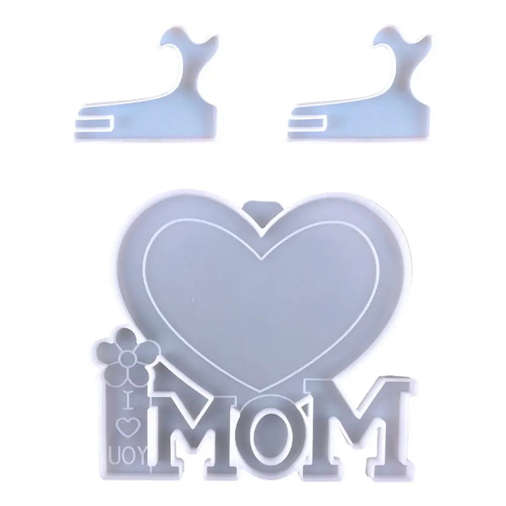 Set di Stampi in Silicone per Cornici Fotografiche, Decorazione Fai-da-Te per la Festa della Mamma, Stampo in Resina Epossidica per Cornici Artigianali