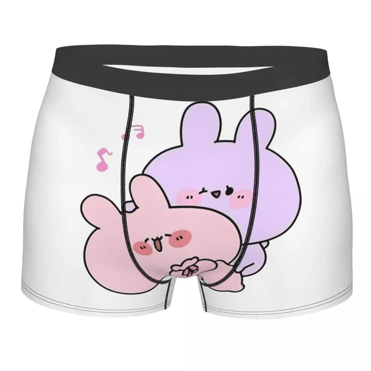 Moda maschile Asamimichaan Anime Cartoons Asamimi Intimo Boxer Briefs Pantaloncini elasticizzati da uomo