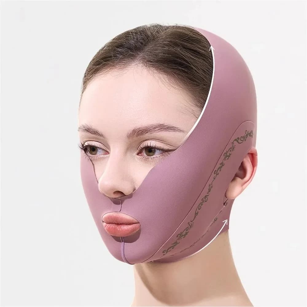 Benda dimagrante per il viso aggiornata V Line Shaper per il viso Cintura per il sollevamento delle guance per il mento Fascia antirughe Cintura per massaggio facciale Strumenti per la cura della pelle