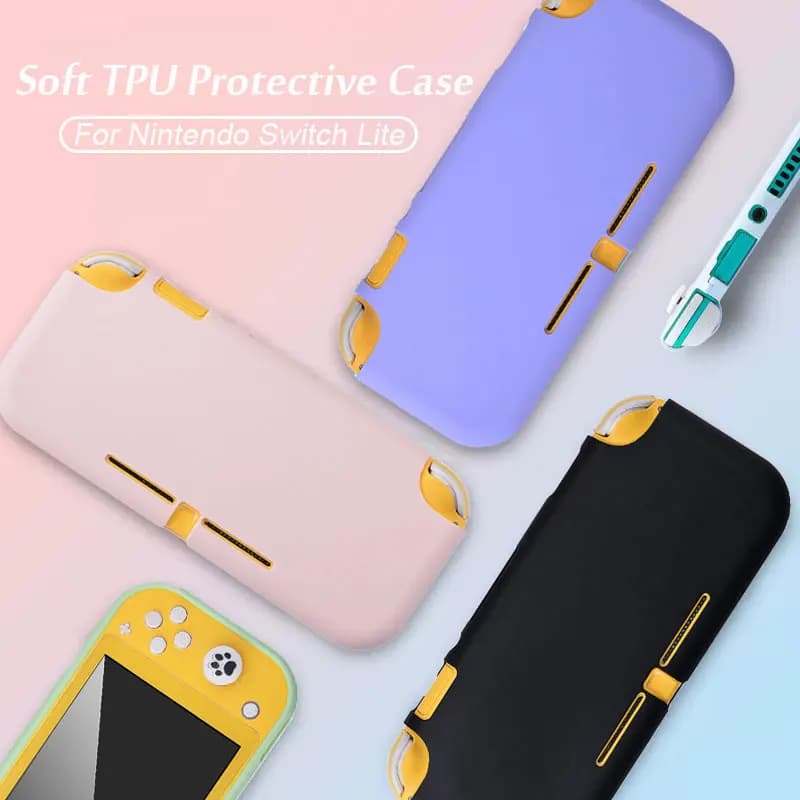 Custodia morbida in TPU per console di gioco Nintendo Switch Lite Custodia protettiva in pelle NS Lite Fashion Candy Color Accessori Shell