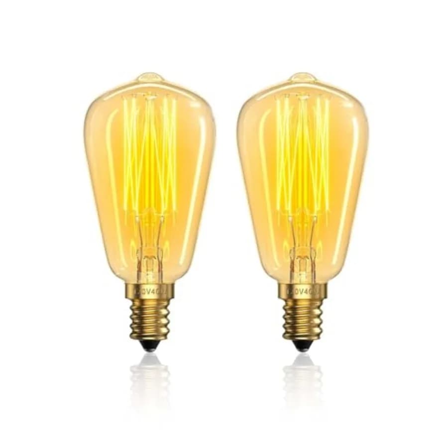 Lampadina da 0 Watt per Lampada Scaldacera, Lampadina Edison E1, Lampadine Scentsy Dimmerabili ST38, Lampadina Stile Vintage Antico 00K