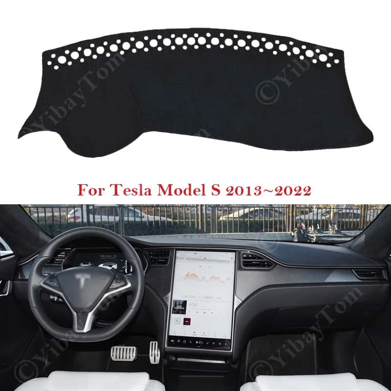 For Tesla Model S 2013 ~ 2022 dashboard cover Dash Board Mat carpet Dashmat Pad sunshade pillow Cape accessories 2014 2016