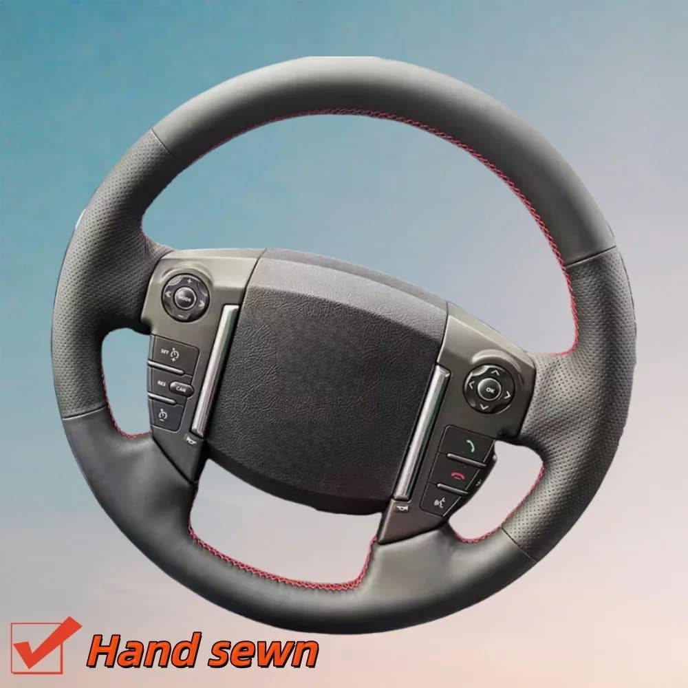 Customize Microfiber Leather Car Steering Wheel Cover Freelander 2 Range Rover Steering Wrap Cover For Land Rover Discovery
