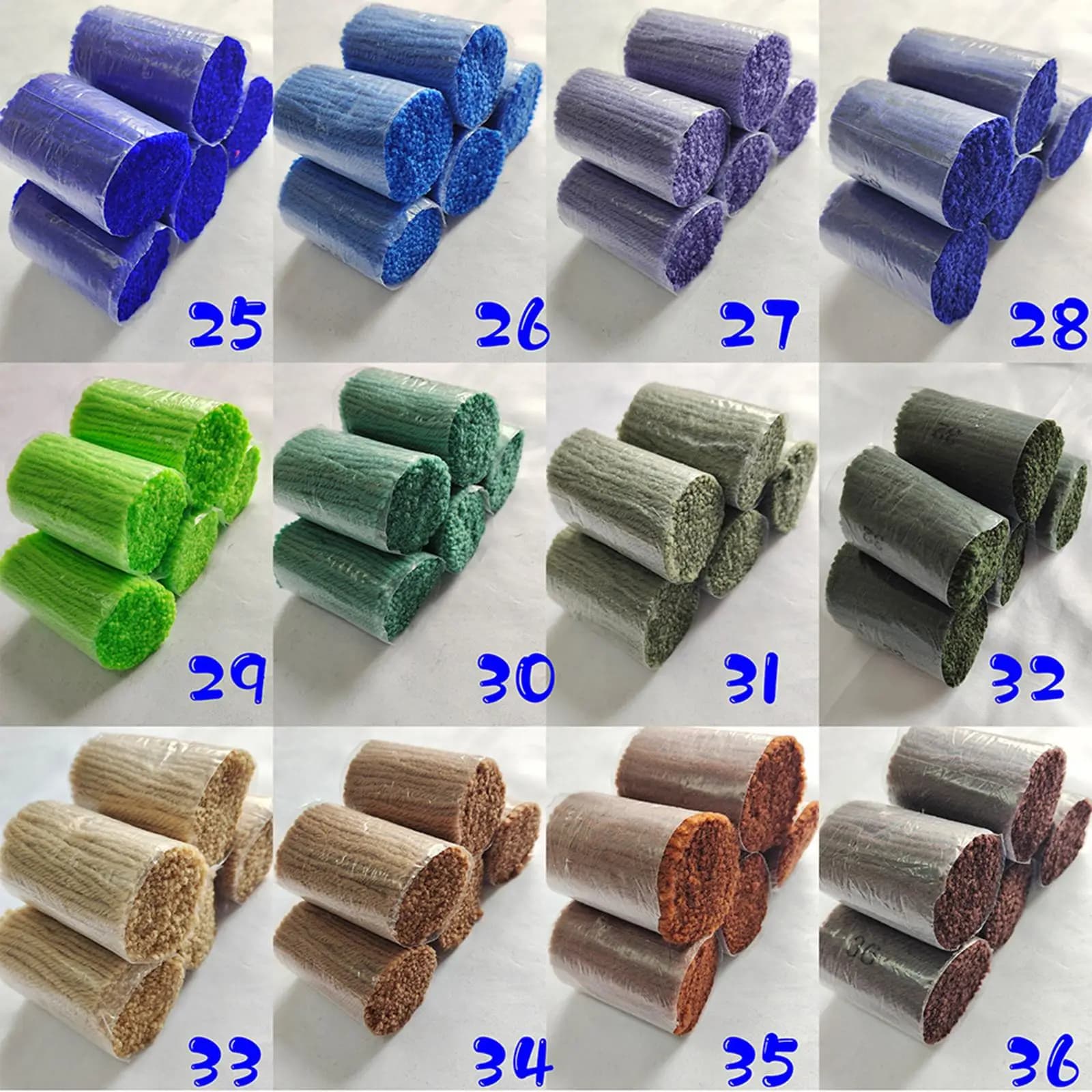 Set di filati per Latch Hook, kit di filati acrilici spessi multicolore per ricamo e cucito a mano fai da te