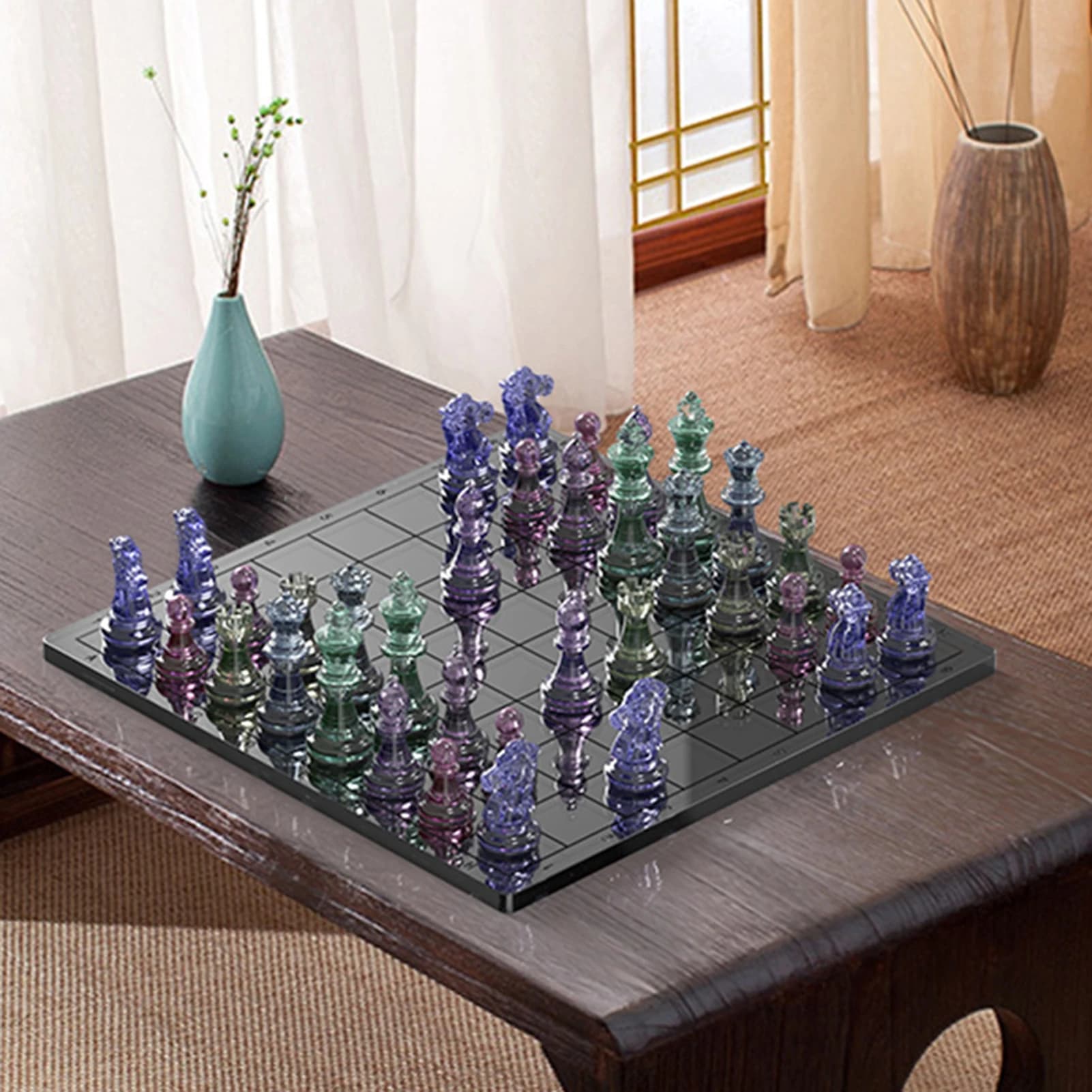 Craftsmen Chess Piece Molds Resin Casting Kit DIY Art Supplies Non-stick Silicone Mold Set for Handmade Game Pieces