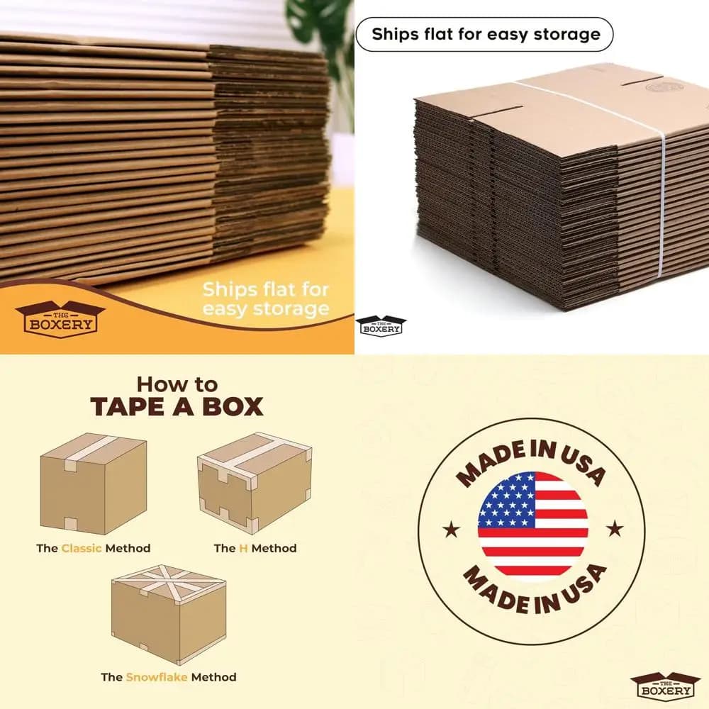 Pack of 25 Corrugated Carton Boxes 30x10x4 for Shipping, Packing, Transfers and Storage - Durevoli, Ecological, Recyclable