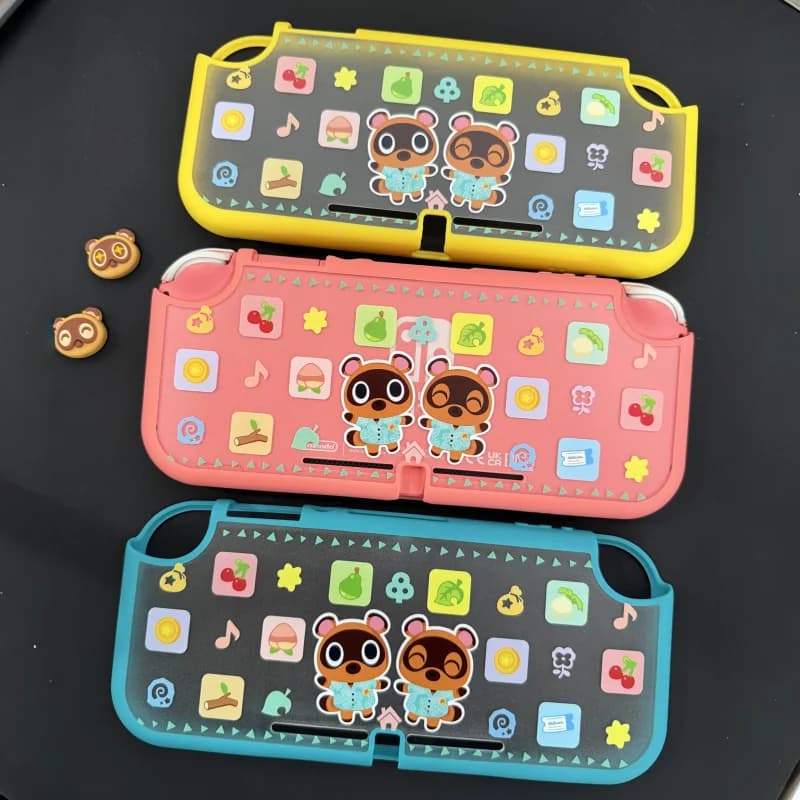 Custodia protettiva generica per Switch Lite a tema Animal Crossing, finitura opaca, semiavvolgente, antiurto, anti-caduta, accessorio per giocatori