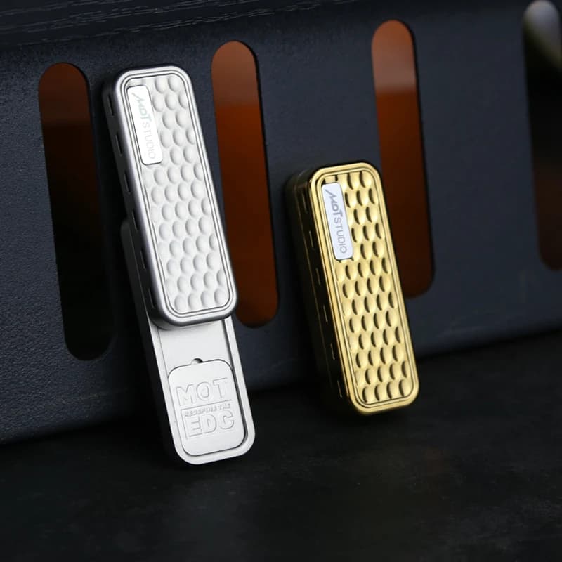 Mechanical Push Fidget Slider Metal Slider Wind Chime EDC Stress Relief Toy Office Desk Toys Fidget Toys Anti Anxiety Adult Gift