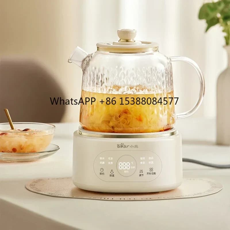 Glass kettle at constant temperature for home and office, multifunction, for herbal and herbal teas.