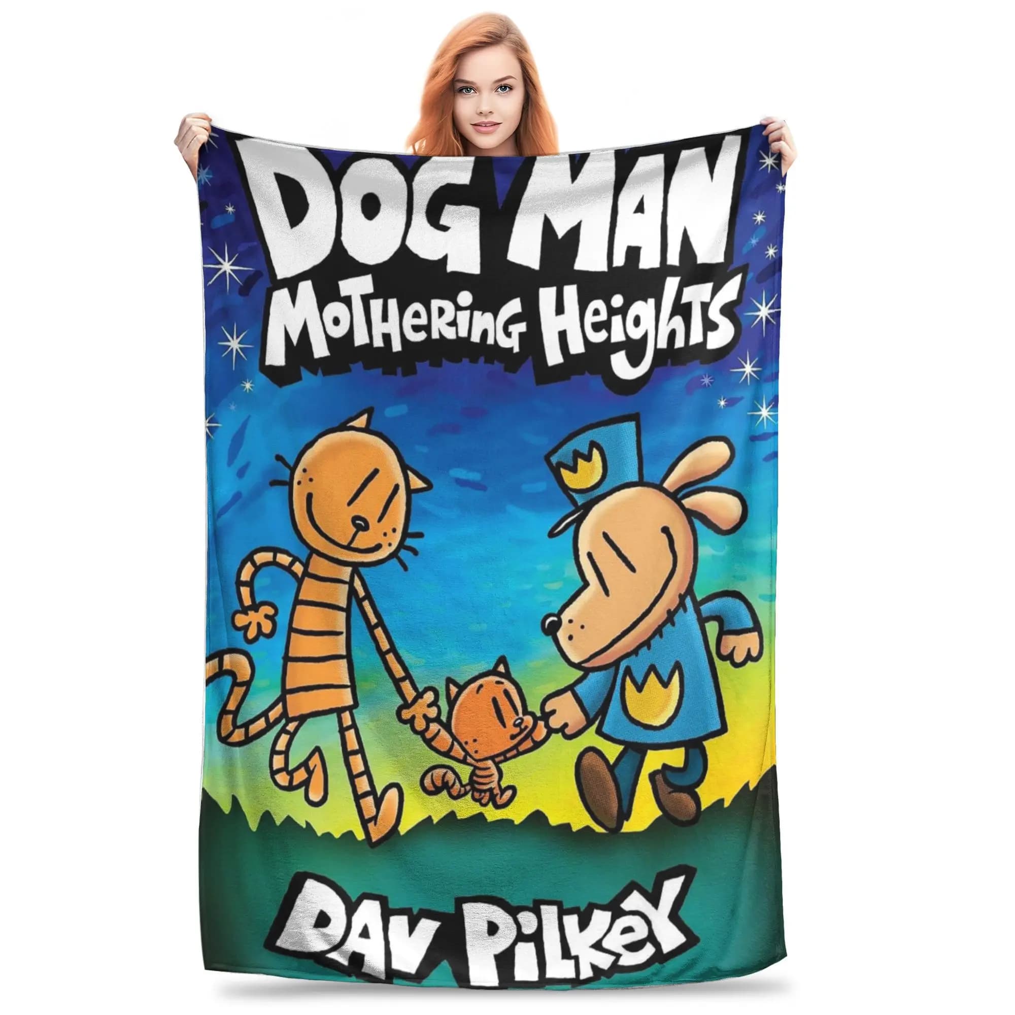 Coperta da tiro in flanella Cane Uomo Dogman Film Comic Cartoon Calde coperte di peluche Biancheria da letto morbida per letto Soggiorno Divano da viaggio a casa