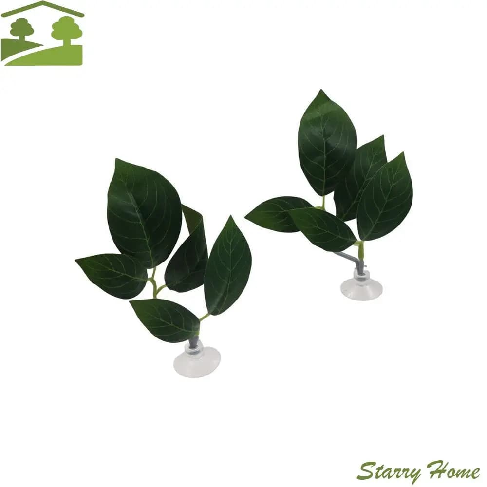 Ornament for grass Rest leaves for plastic fish Betta with suction cups Artificial plants simulated Punches landscape for creative aquariums