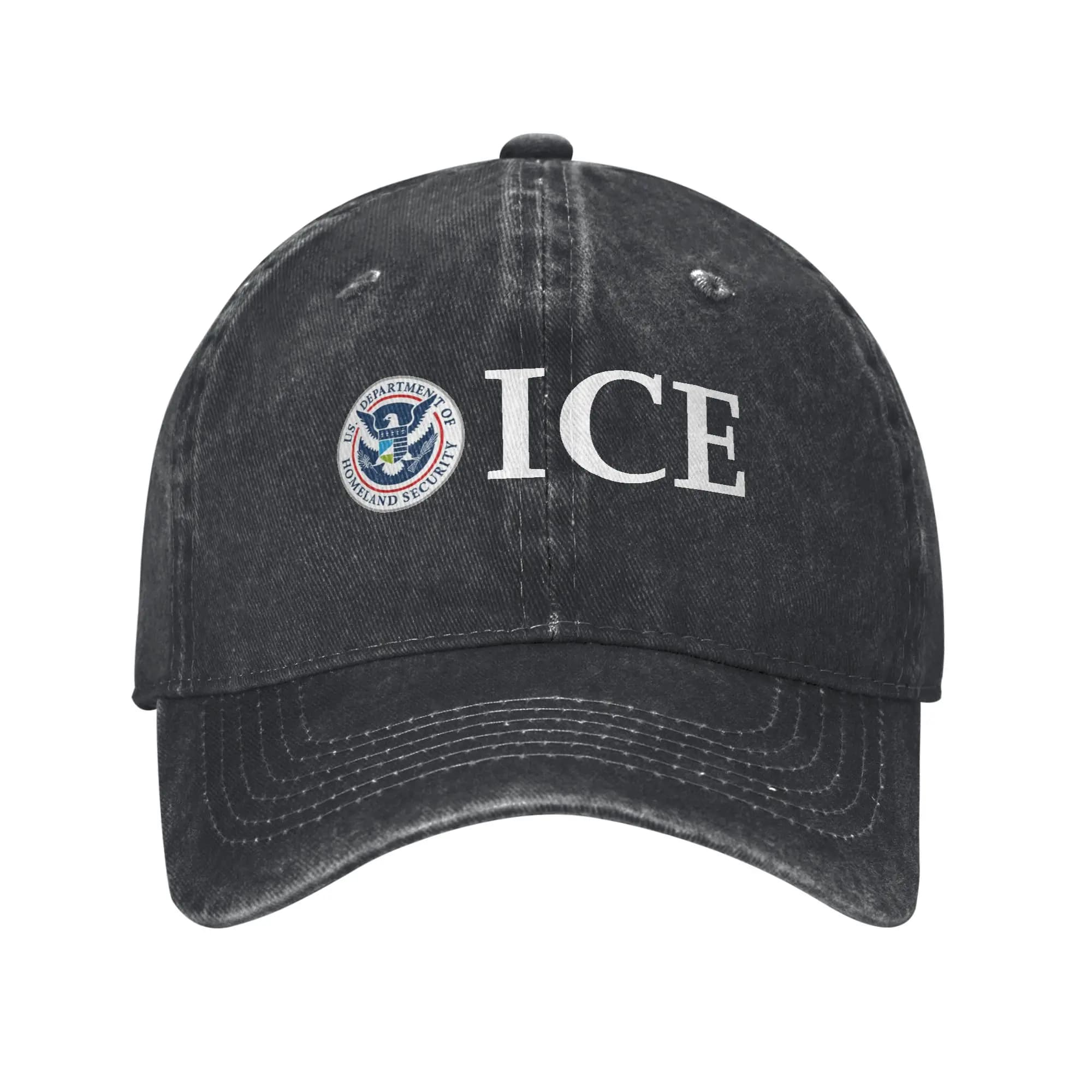 Cappellino da Baseball Casual ICE (Immigration and Customs Enforcement) da Uomo, Cappello da Camionista per Tennis e Skate, Stampa Trendy, Cappellino Snapback in Offerta Speciale