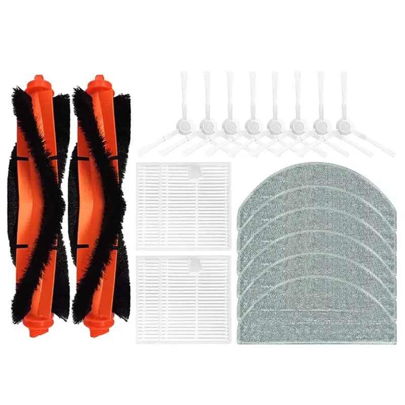 Offerta Globale - Accessori per Robot Aspirapolvere Xiaomi E10 E10C E12 B112 / Mijia 3C Plus C103: Spazzola Principale, Spazzola Laterale, Filtro, Panno