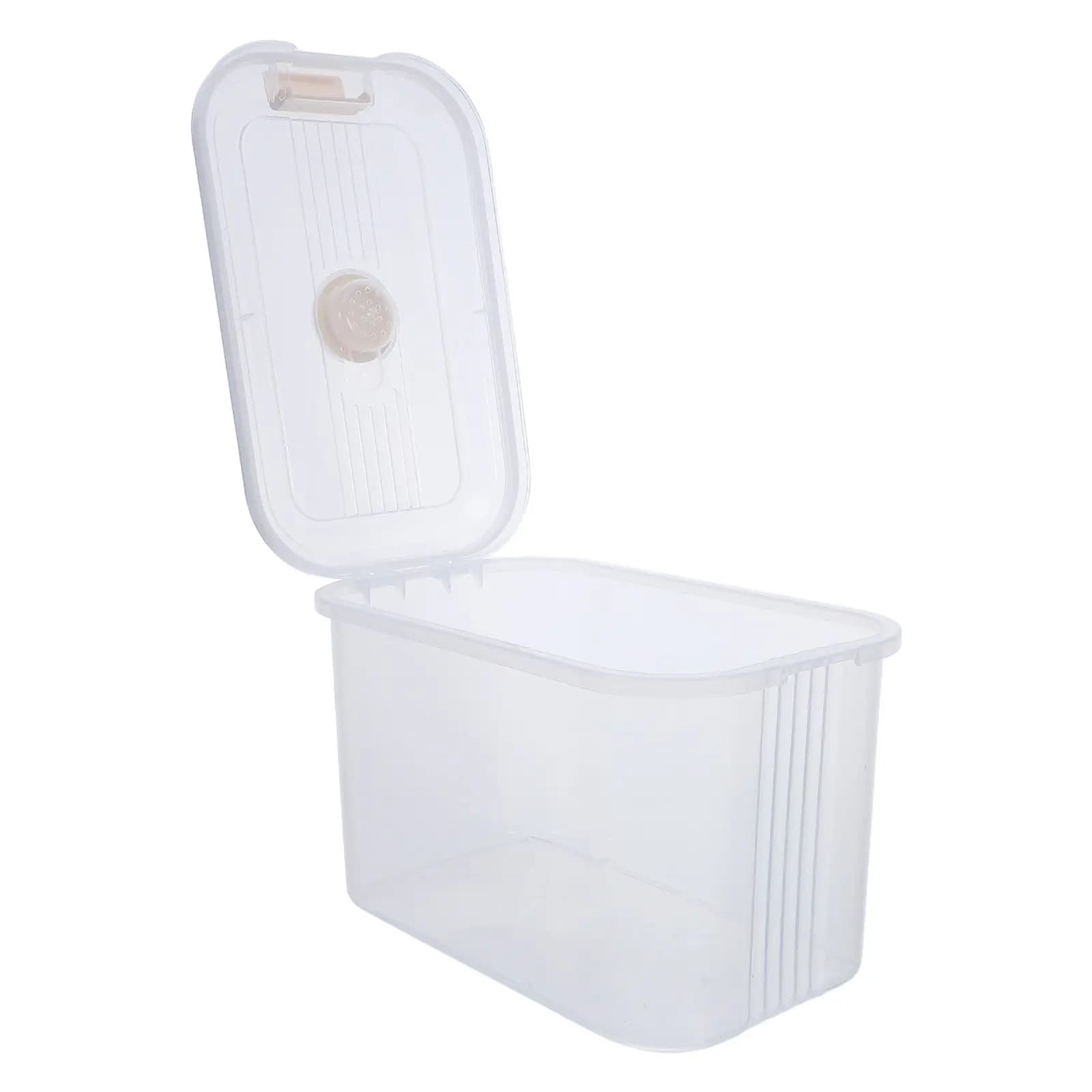 Contenitore Ermetico in Plastica per Riso 5Kg, Dispenser per Cereali con Coperchio a Chiusura Ermetica, Organizzatore per Dispensa, Farina, Zucchero, Prodotti Secchi