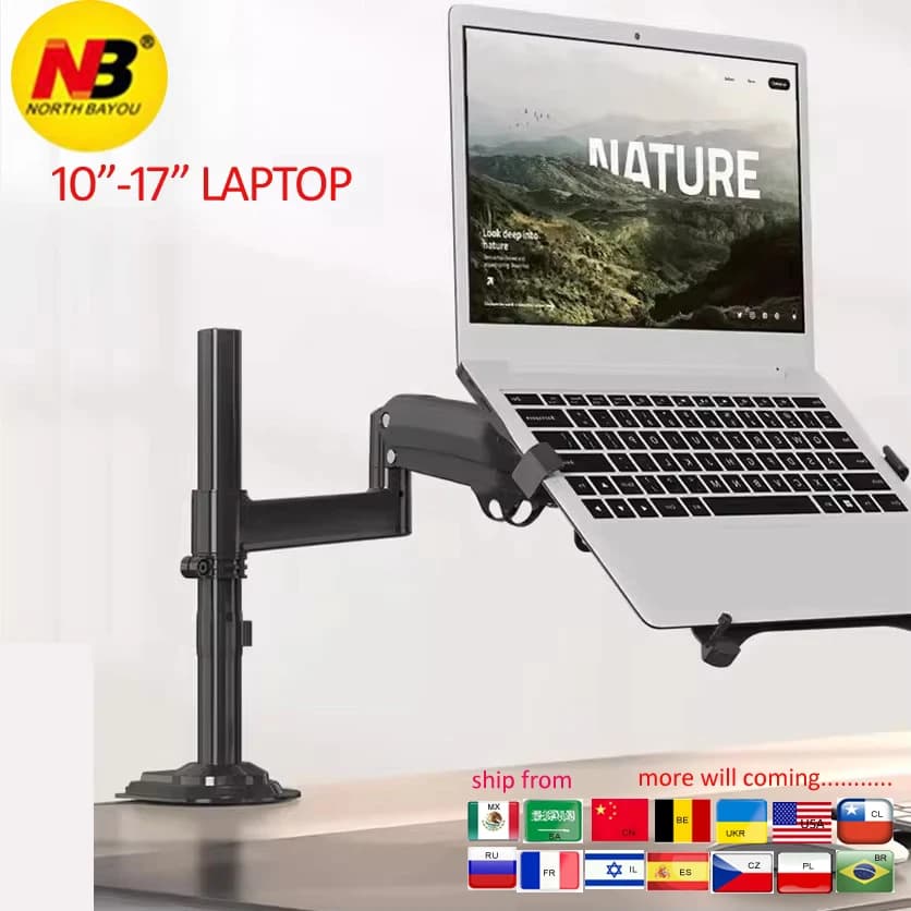 F82T F80 10 "-17" 2-9kg 360 ruota air press supporto per monitor lcd molla a gas tablet supporto desktop per laptop staffa per notebook