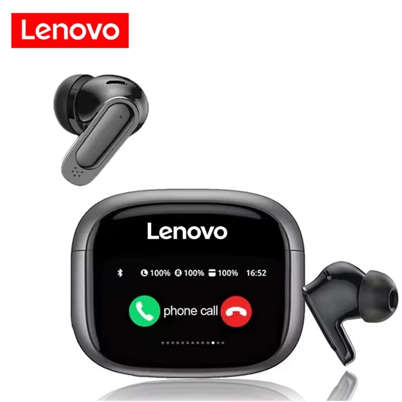 Auricolari Lenovo Ultra V11 Smart Touch multifunzione con ampio schermo, TWS wireless, cancellazione del rumore ANC, auricolari con bassi potenti.