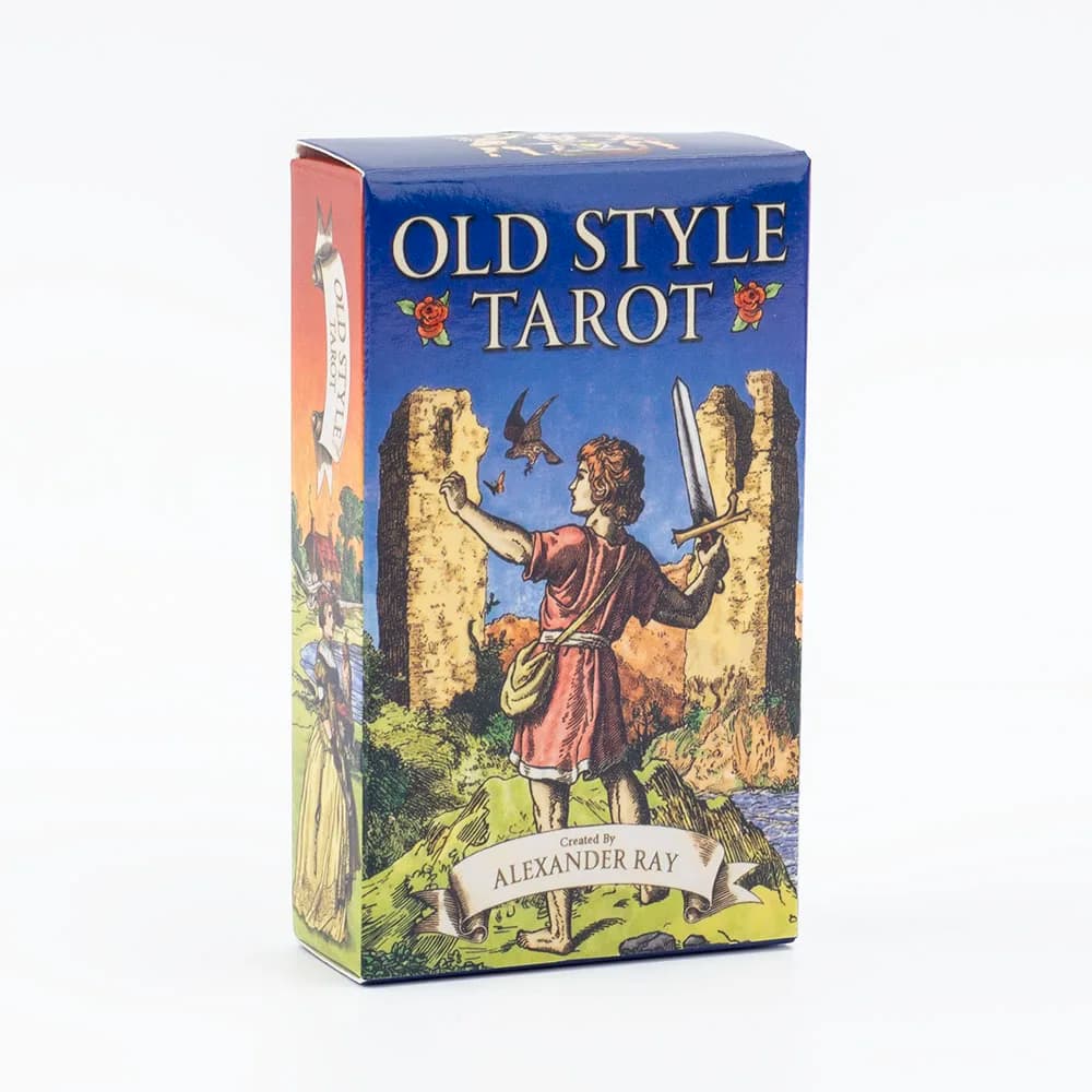 Tarocchi vecchio stile Mazzo da 79 carte Oracle Visioni inglesi Divinazione Edition Giochi da tavolo per predizione del futuro 10,3 * 6 cm