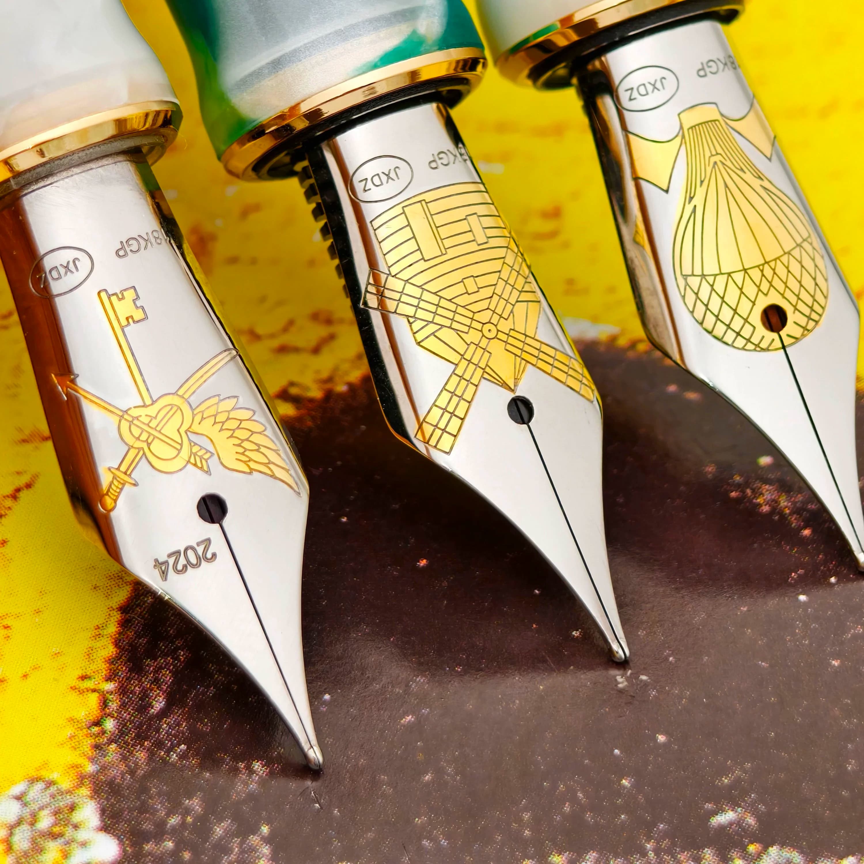 Tree of Life Pattern Fountain Pen Nibs No.6 Tip Smooth Replacement School Supplies Stationery for JINHAO HONGDIAN MAJOHN