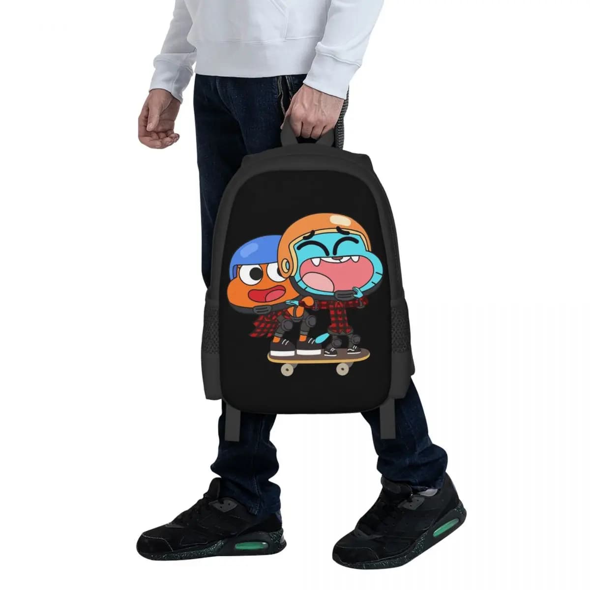 Zaino per studenti Gumball Darwin Skate, borsa da scuola, zaino da viaggio per escursioni, per ragazzi e ragazze, borsa a tracolla alla moda