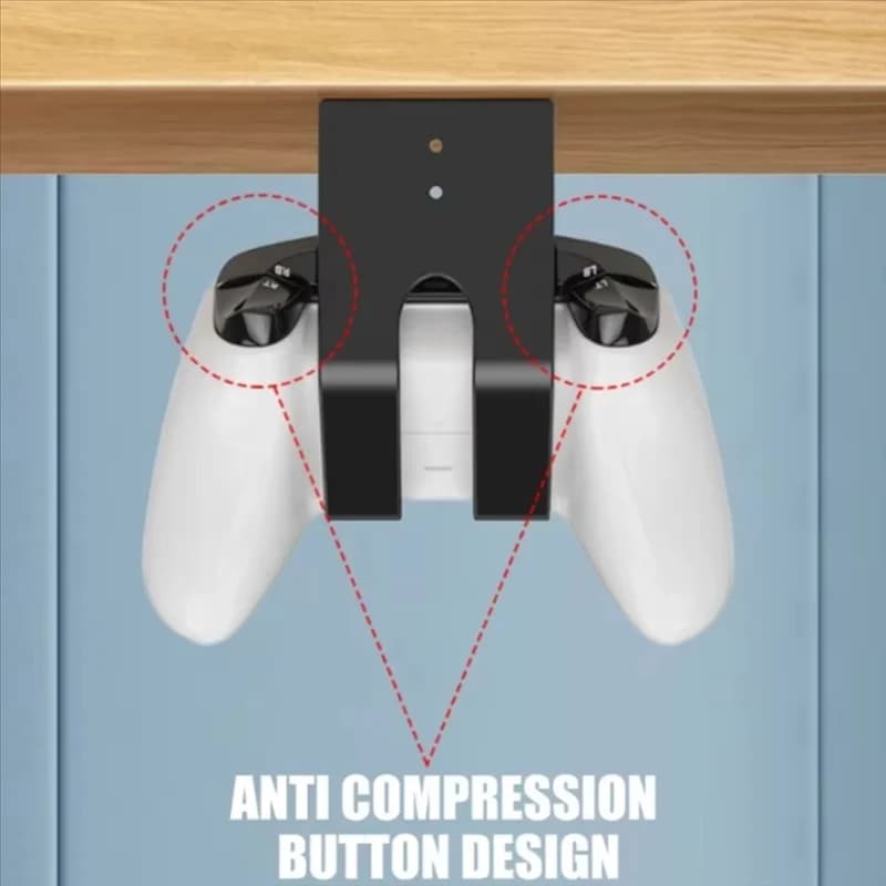 【NUOVISSIMO】2PCS sospese sotto il tavolo per Switch/PS5/PS4 Console di gioco Supporto di archiviazione Controller di gioco Supporto per cuffie SENZA punzonatura