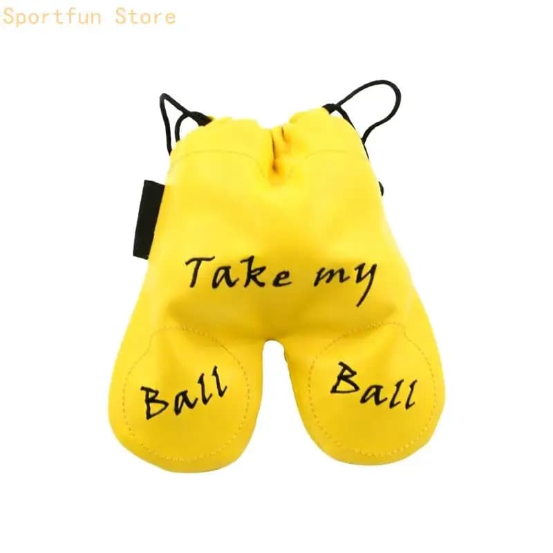 Borsa porta palline da golf portatile leggera con coulisse Borsa porta palline da golf in pelle impermeabile per uso quotidiano