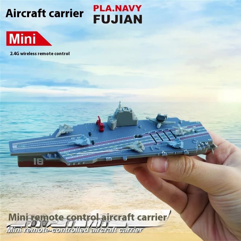 Mini aereo Carrier Rc 2.4g Pla Navy Fujian Barca telecomandata Modello militare Elettrico Impermeabile Giocattolo d'acqua Giochi d'acqua per bambini