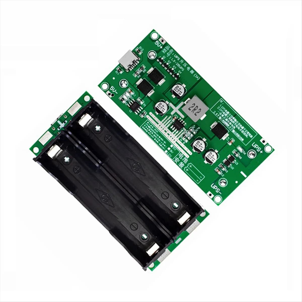 Type-C 15W 3A 18650 Lithium Battery Charger Module DC-DC Step Up Booster Fast Charge UPS Power Supply Converter 12V