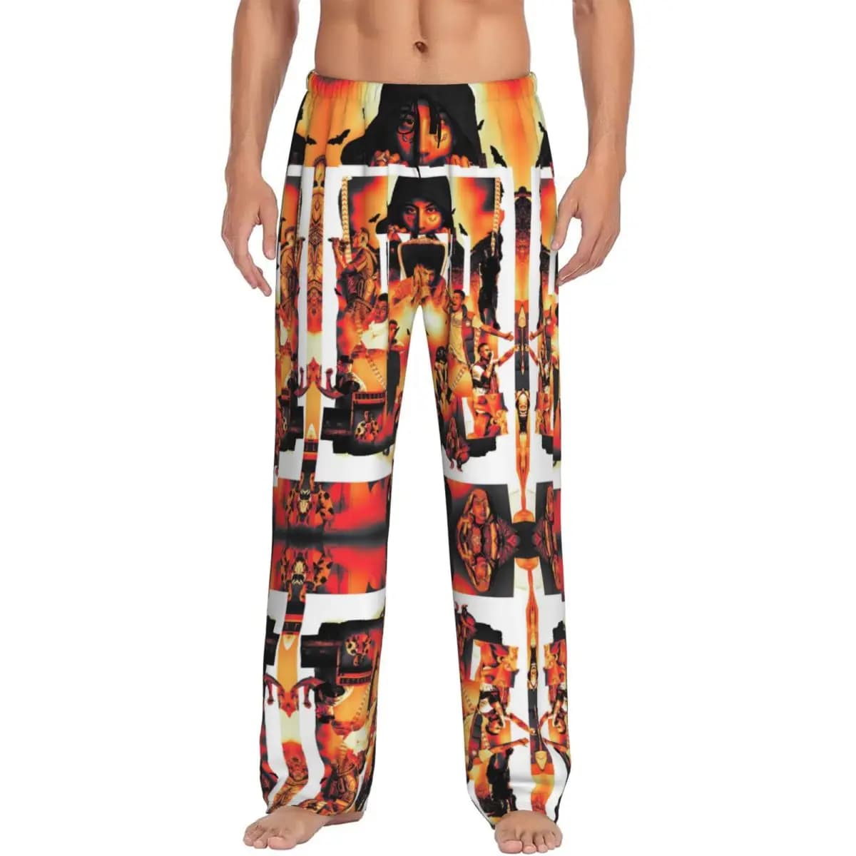 Pantaloni da pigiama con stampa personalizzata Duki Rapper Rockstar Music Pantaloni da notte da uomo con tasche