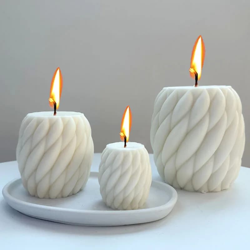 Gocce di pioggia rotanti 3D Stampo per candele in silicone Arte fai da te Artigianato astratto Candele profumate Stampi per sapone Creazione di stampi per colata in resina di gesso