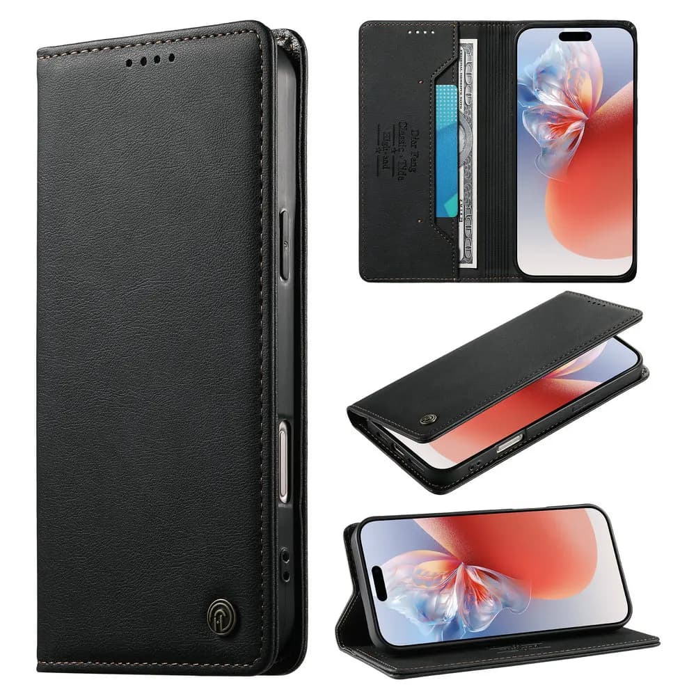 Custodia a Portafoglio Magnetica in Pelle con Blocco RFID per Xiaomi 15T Pro 5G, Cover di Lusso per Xiaomi 15 Ultra, Mi 14T Pro, 15T, 15 T
