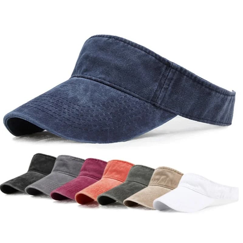 New Summer Sun Hat, Sun visor for Tennis, Solar Protection for Open Sports, Baseball Hat without visor, Becco d'Anatra Hat, Hat with Upper Empty