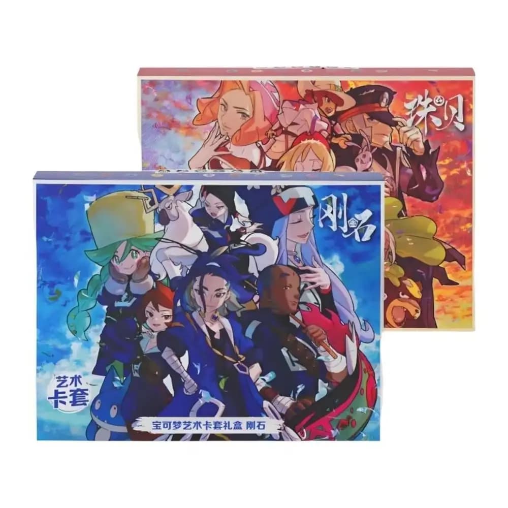 Pokemon Trading Card Game Adaman/Iridia Gift Box - 64 Bustine Protettive per Carte Illustrate, Ufficiale Autentico (Spedizione Gratuita)