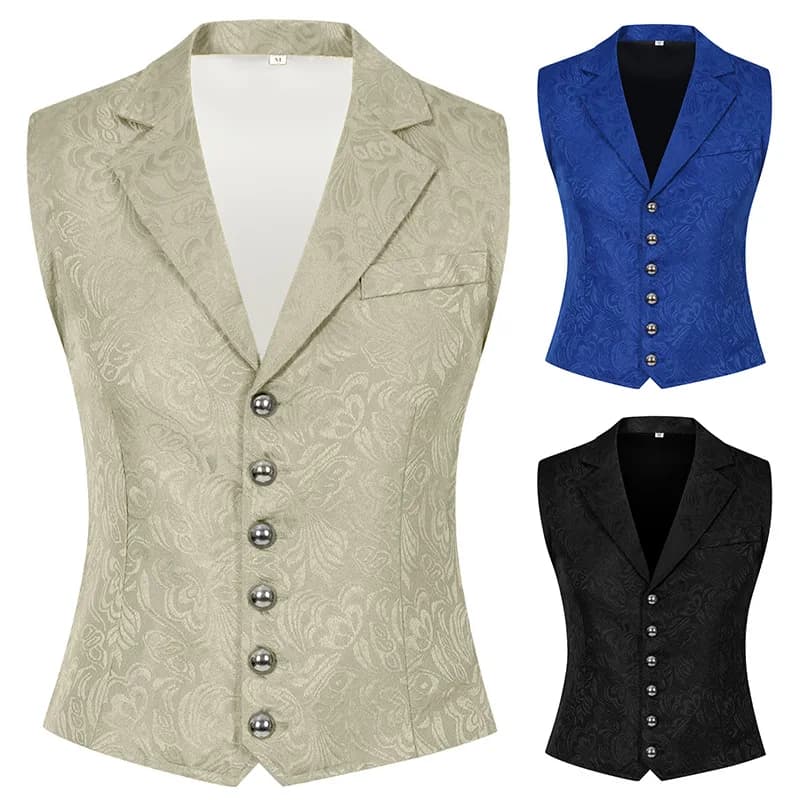 Role-playing Suit For Large Size Men's Vest Fashion Men's Business Vest Jacket Casual Jacket
