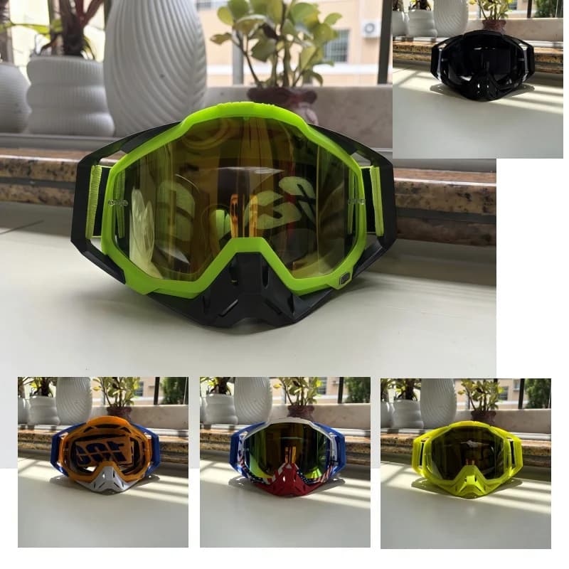 Protective Outdoor Goggles For Ski Snowboard Cycling Motocross Riding Wind Dust Proof Anti‑Fog UV400 PC Lens For Men Women