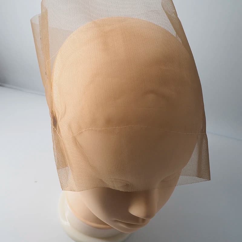 360 ° Full wig headset in lace with adjustable straps Base for wig for ventilation or bored Fondotinta for wig making wig caps