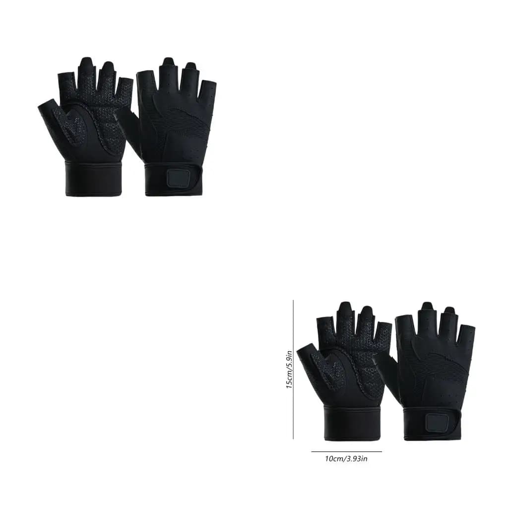 Training Gloves with Half Gym Gloves Fitness Gloves Sports Gloves Cycling Gloves Cycling Gloves