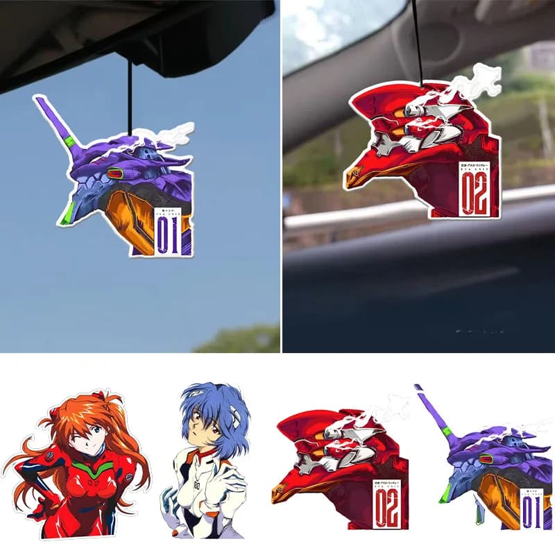 Evangelion Car fragrance Anemy Deodorant for indoors Deodorant for cars Rear view Hanging Aromatherapy accessories for long duration Pendant
