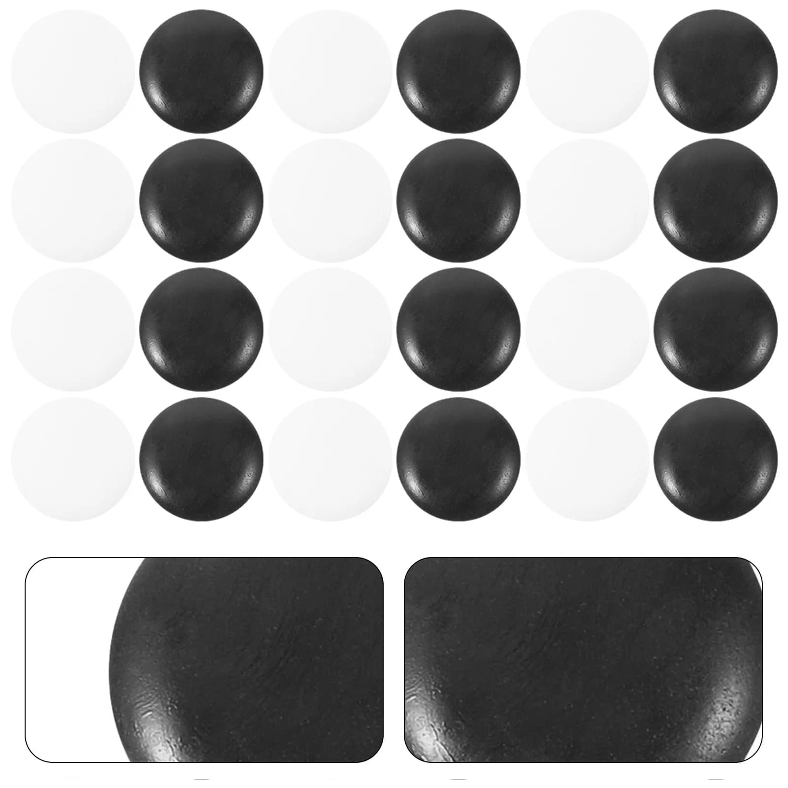 Set di 200 Pezzi per Go in Resina, Piccoli e Compatti, per Club di Go, Accessori per Giochi da Tavolo