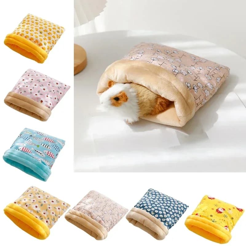 Hot sleeping bag for hamsters, nest for mice, hidden sack, squirrel bed for small animals, cage for winter sack