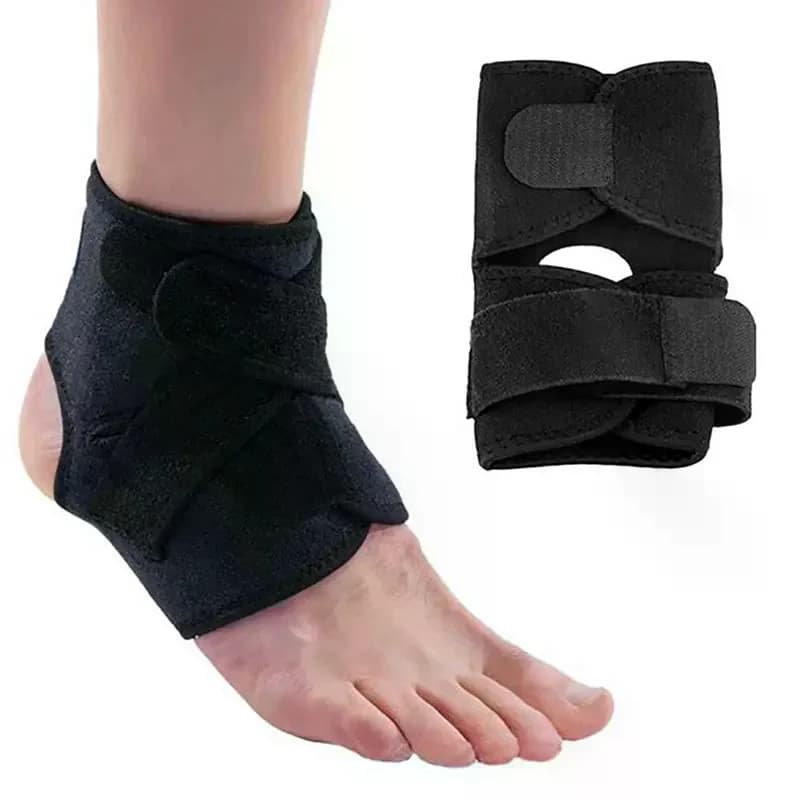 Supporto Elastico Regolabile per Caviglia, Compressione per Distorsioni e Fitness