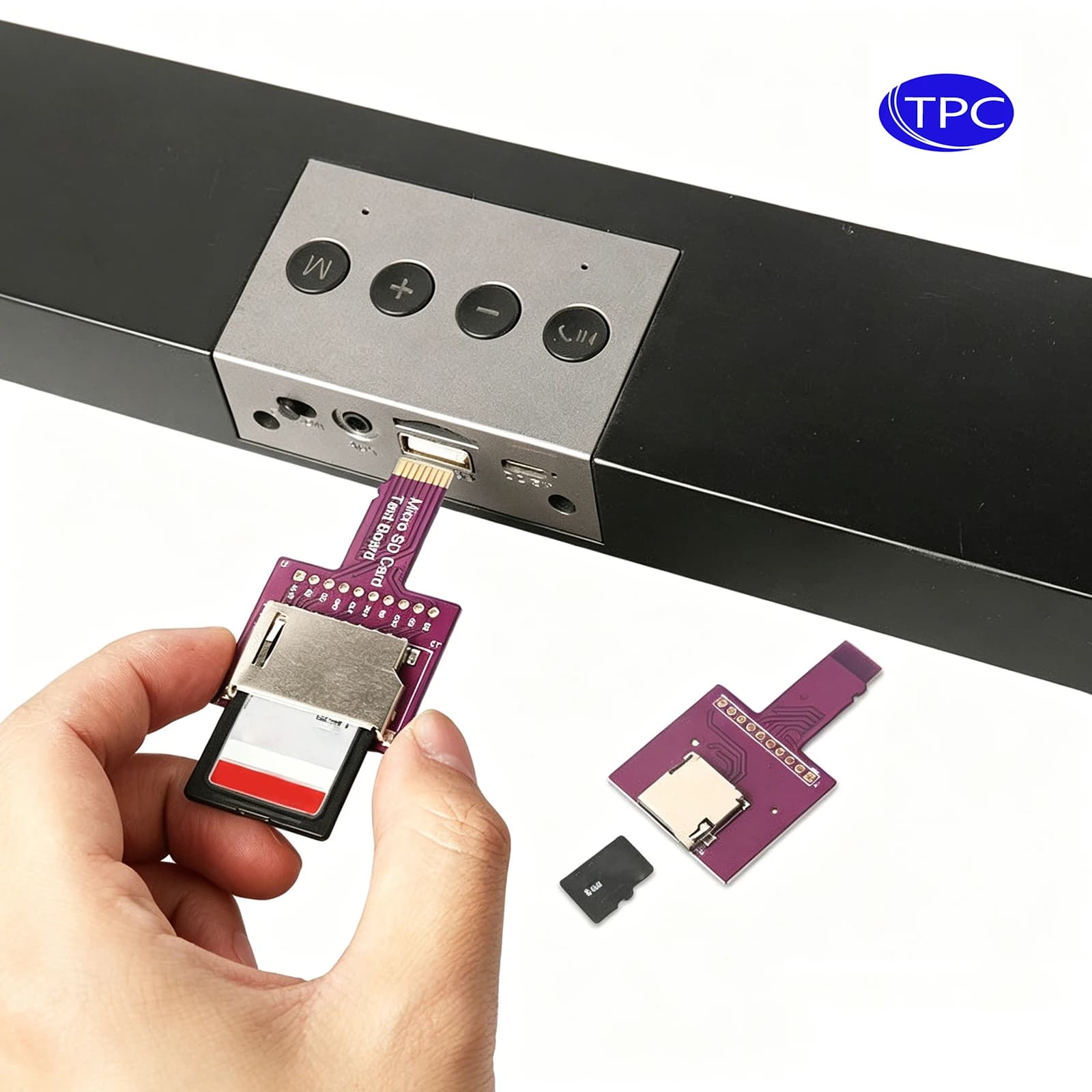 Cavo di prolunga TPC Flex Extender da TF a micro SD, cavo di estensione per schede di memoria, connettore da 25CM, 48CM, 62CM