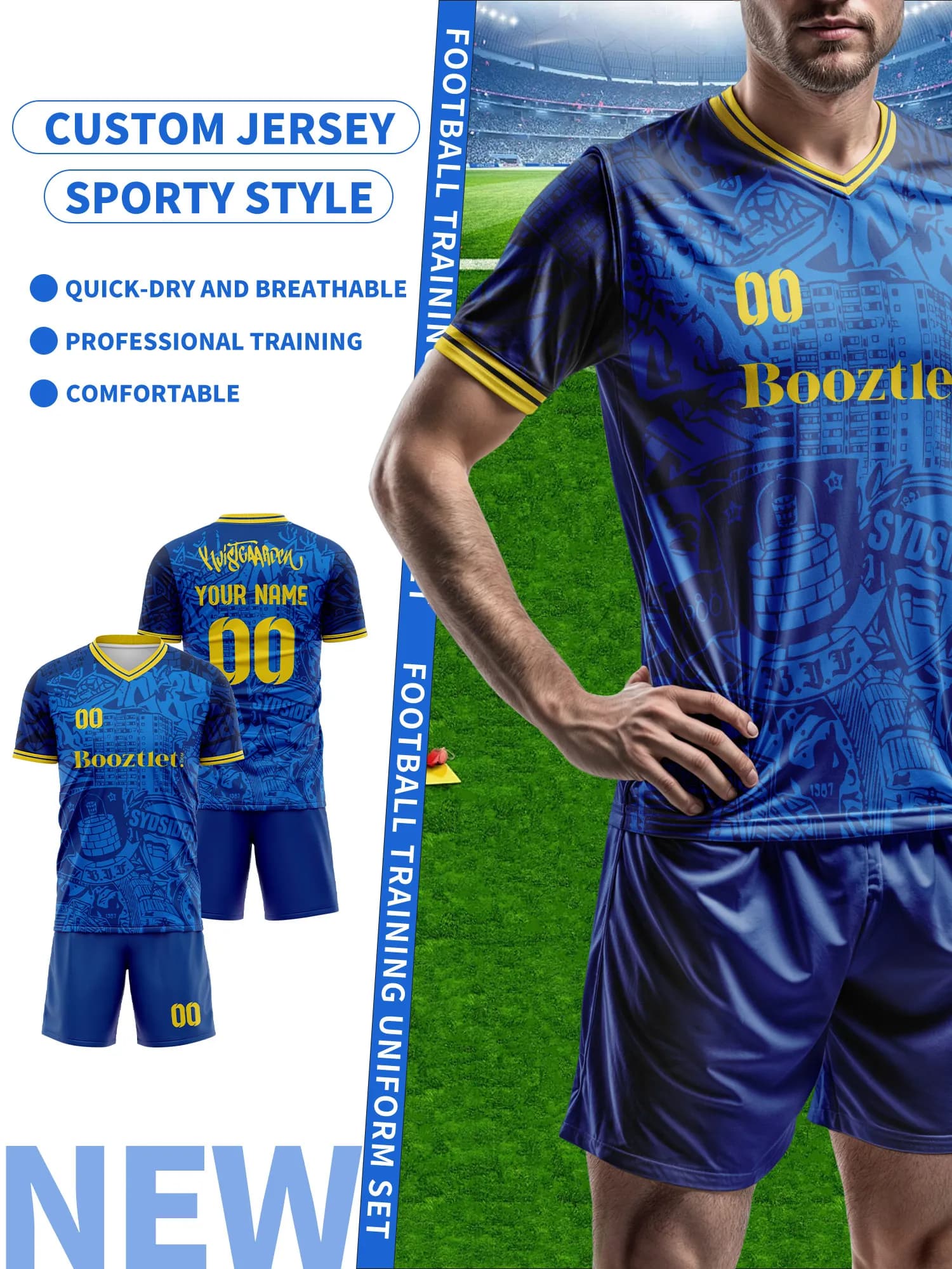 Custom football shirt, custom football shirt with name and number, uniform football gift for the team, quick drying football shirt