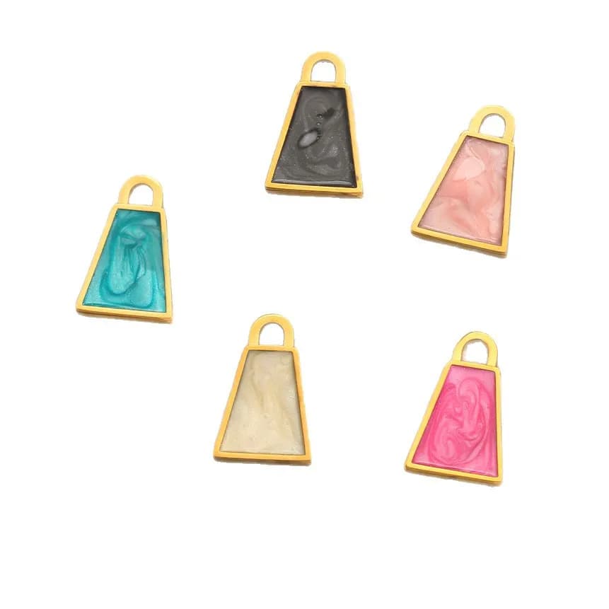 5Pcs Oil Decorative Small Pendants For Bracelets And Necklaces DIY Jewelry Accessories