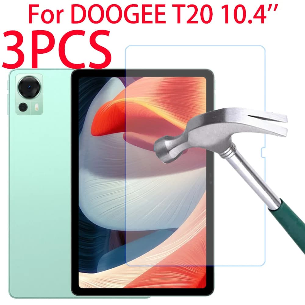 3 pezzi per Doogee T20 pellicola protettiva per schermo HD in vetro temperato per Tablet da 10.4 pollici per pellicola protettiva Doogee T20 10.4