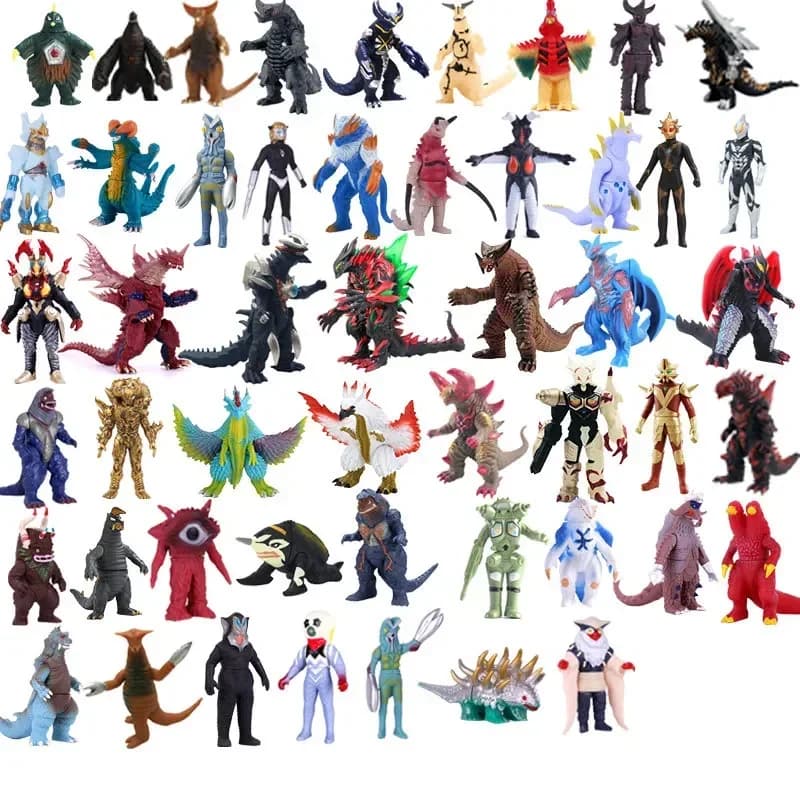 Anime figure Monsters piccolo modello di gomma morbida assemblaggio per bambini burattini giocattoli continuamente aggiornati tipi completi