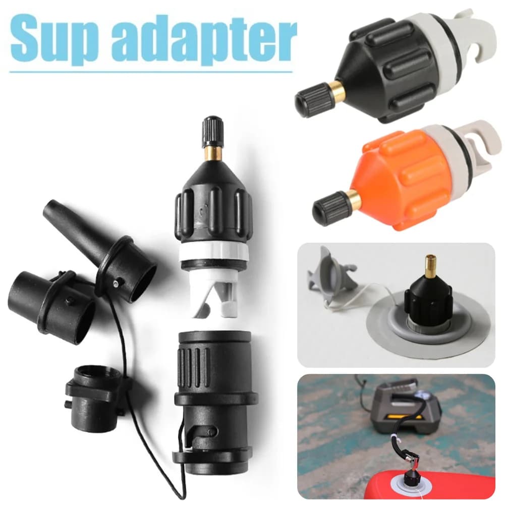 Adattatore Multifunzione per Valvola dell'Aria per SUP, Adattatore per Pompa Gonfiabile, Connettore per Compressore d'Aria per Kayak e Gommoni