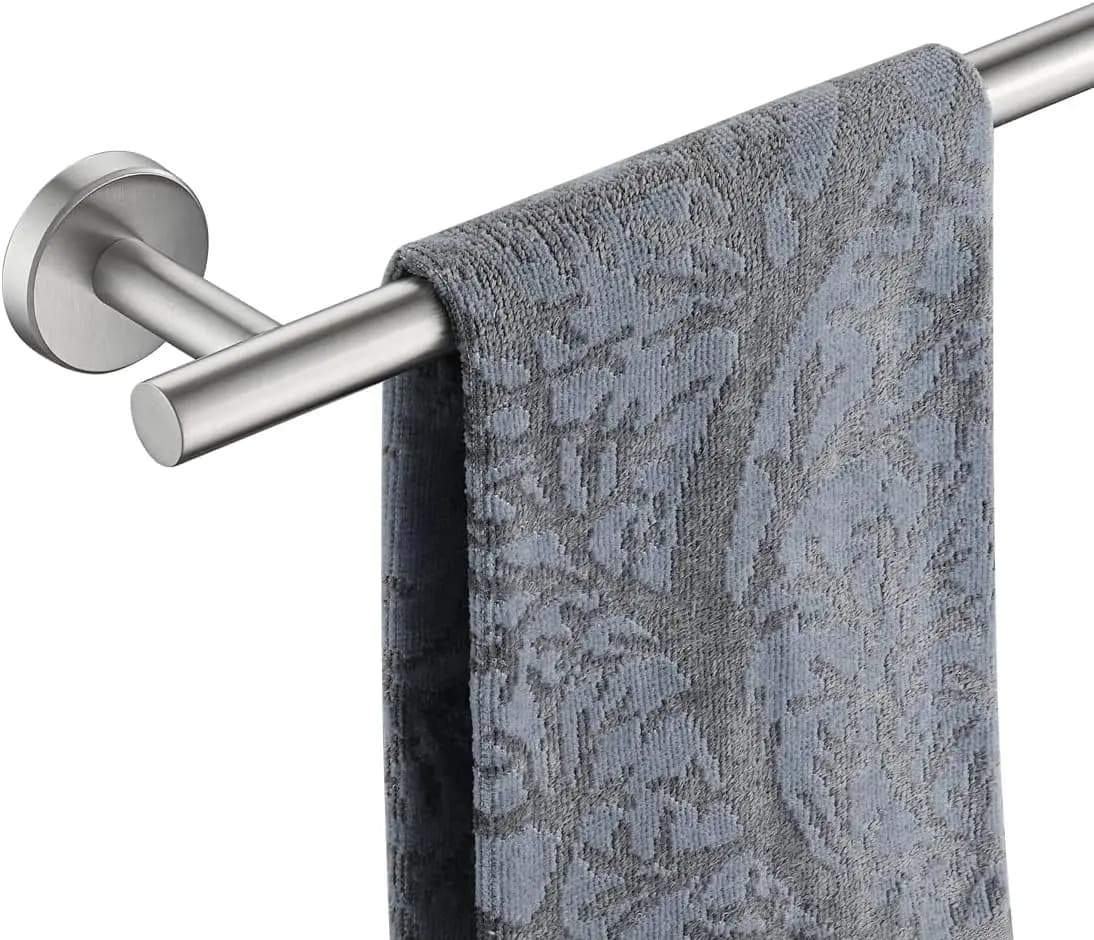 Portasciugamani da Bagno, 20,5 Pollici, in Acciaio Inox 304, Spessore 0,8mm, Finitura Spazzolata, Montaggio a Parete, USA