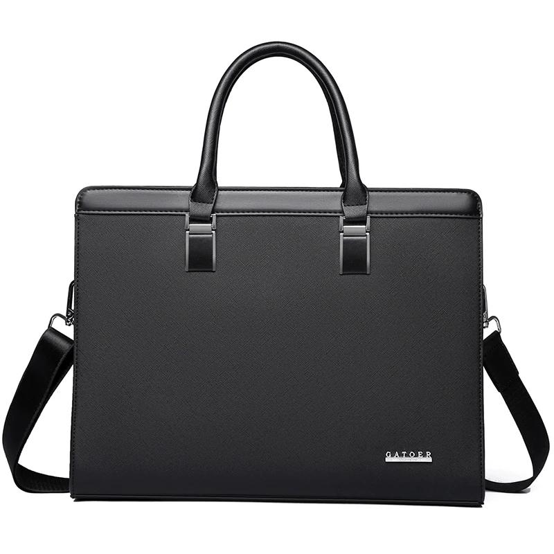 Borsa da Uomo per Laptop, Borsa a Tracolla Singola, Borsa a Tracolla Elegante per Viaggi d'Affari e Computer