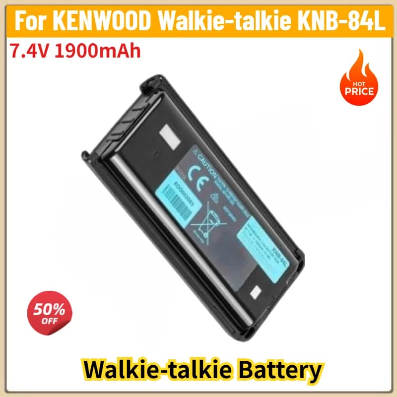 Brand New for KENWOOD Walkie-talkie KNB-84L High Quality Replacement Battery 7.4V 1900mAh