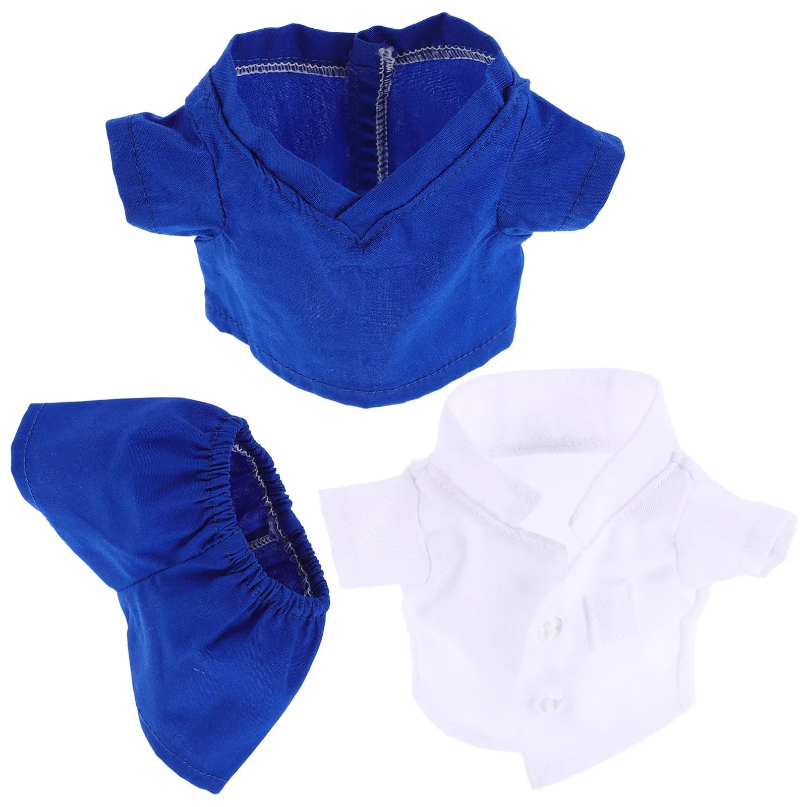 Set di 3 Pezzi Costume da Dottore per Animali di Peluche, Vestiti in Tessuto Morbido per Orsetti, Accessori per Travestimenti e Abbigliamento per Bambini